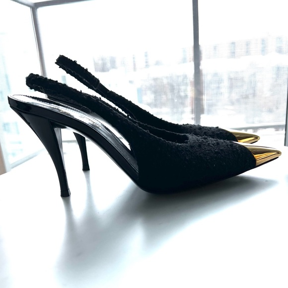 Saint Laurent Vesper Slingback Heels - Picture 4 of 8